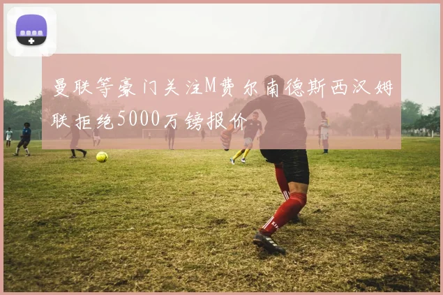 曼联等豪门关注M费尔南德斯西汉姆联拒绝5000万镑报价